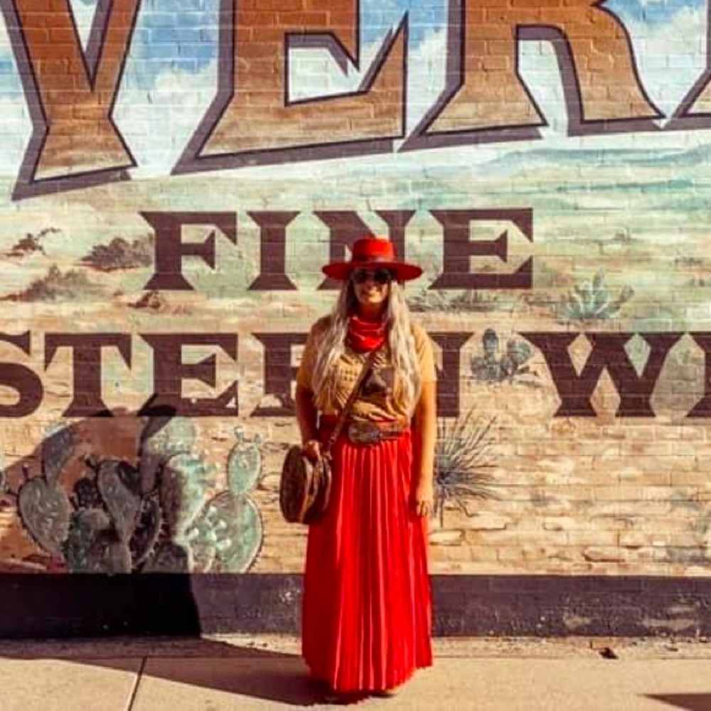 Red Maxi Skirt